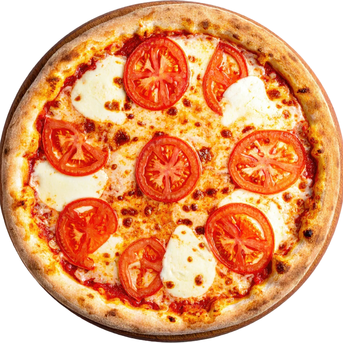 Frisch gebackene Pizza Margherita von Forno di Napoli